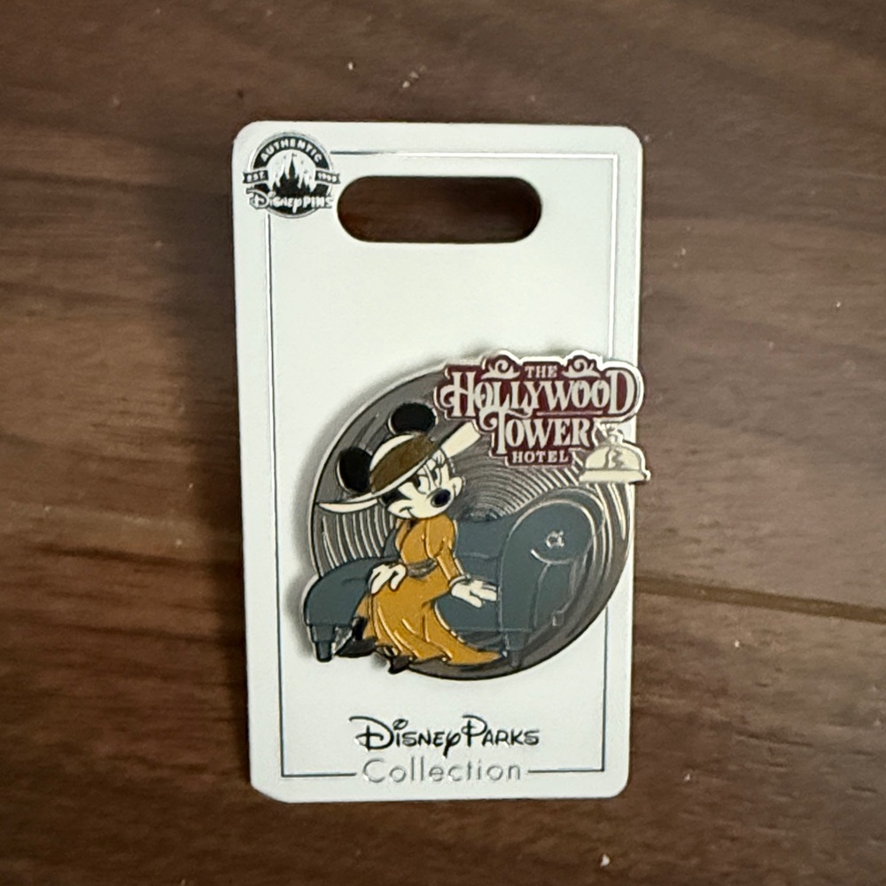 Disney Hollywood Tower Hotel Pin - Black, Gold, Brown